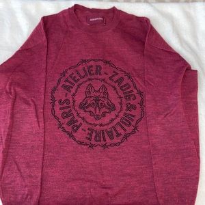 zadig and voltaire pink logo sweater.